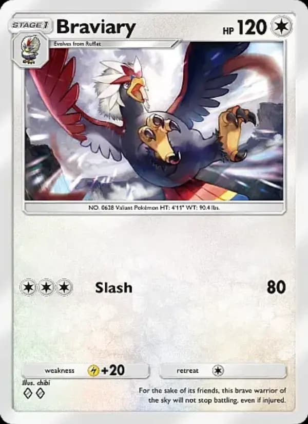 Braviary, carta 205 de Mega Rising