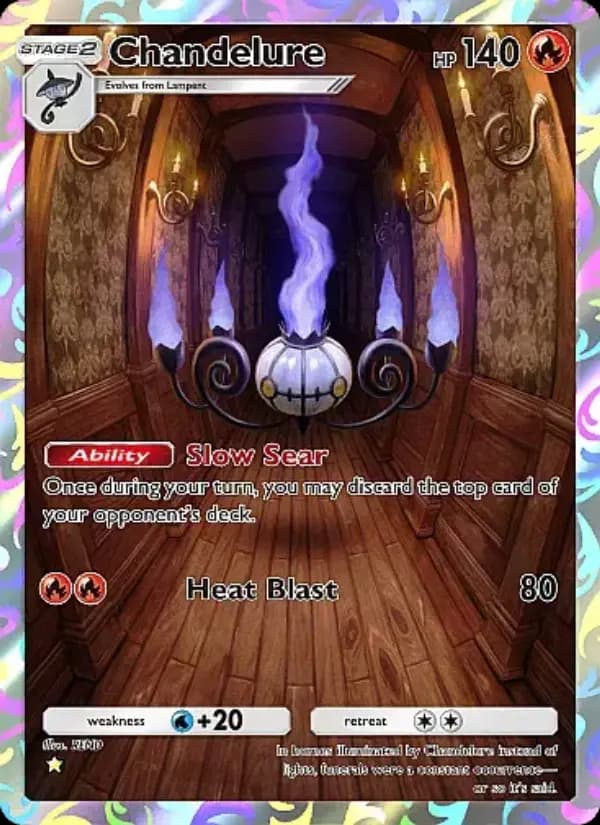 Chandelure, carta 231 de Mega Rising