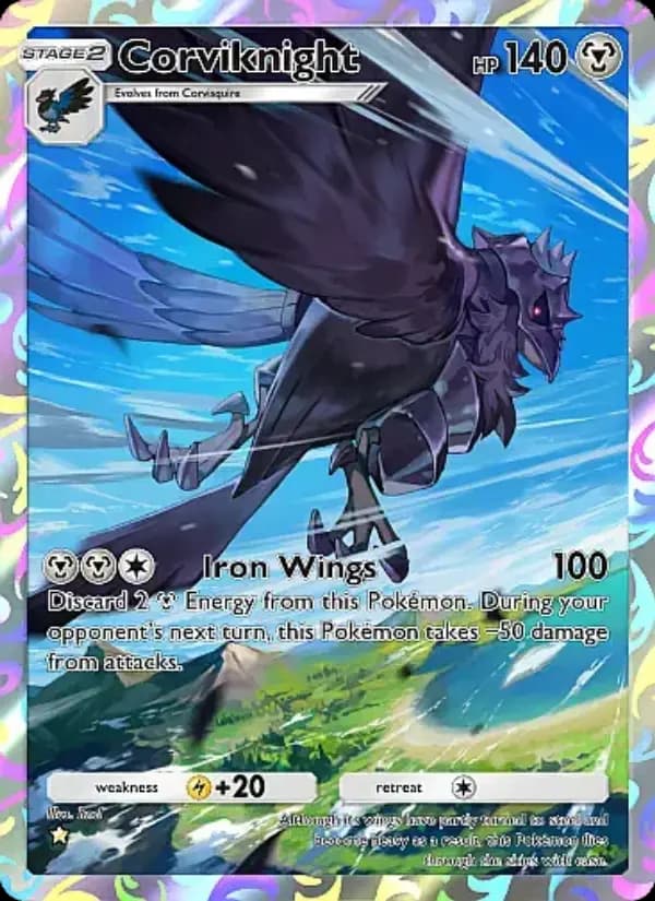 Corviknight, carta 246 de Mega Rising