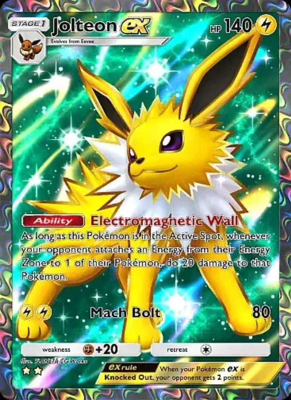 Jolteon ex, carta 257 de Mega Rising