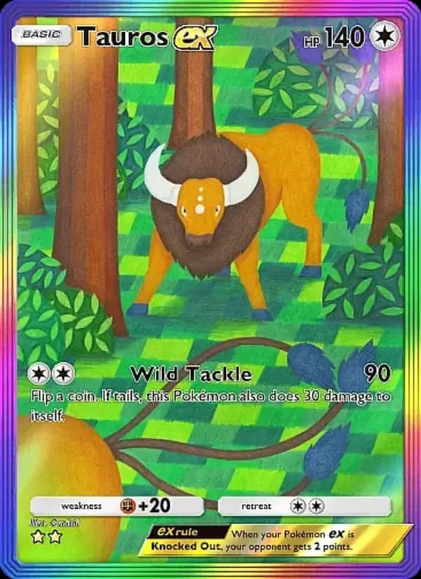 Tauros ex, carta 283 de Mega Rising