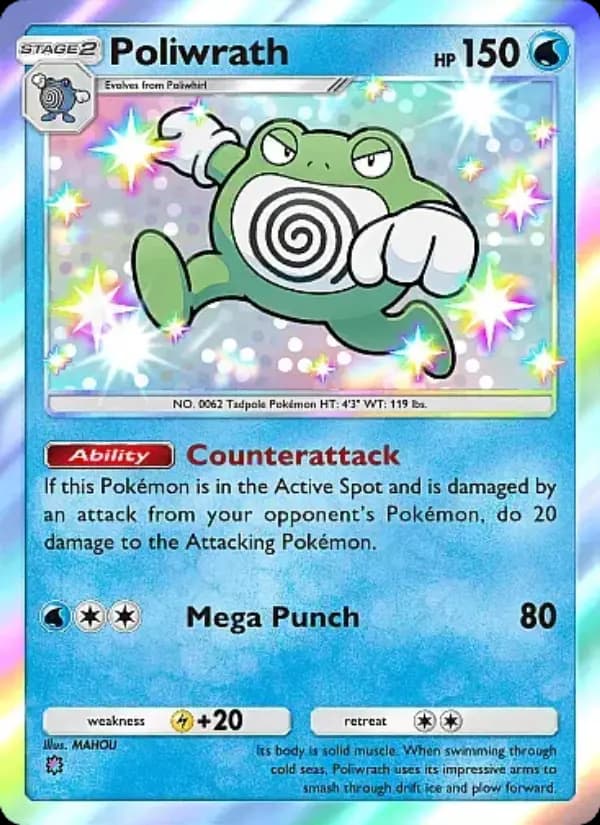 Poliwrath, carta 297 de Mega Rising