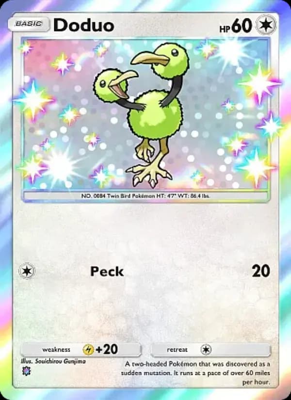 Doduo, carta 314 de Mega Rising