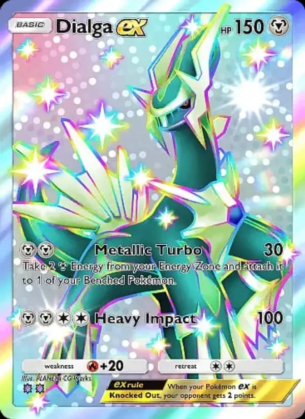 Dialga ex, carta 326 de Mega Rising