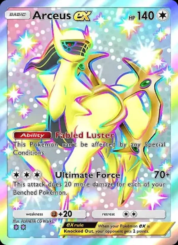Arceus ex, carta 328 de Mega Rising