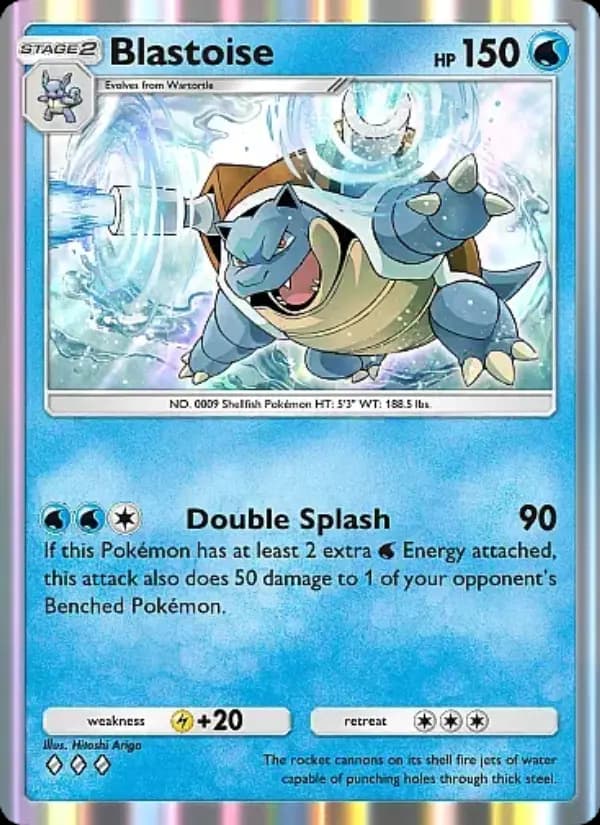 Blastoise, carta 019 de Crimson Blaze