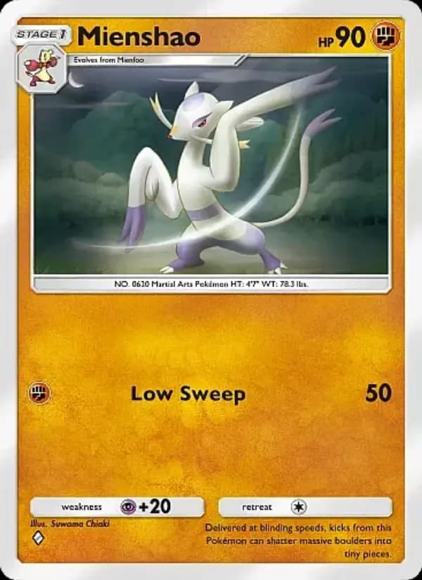 Mienshao, carta 044 de Crimson Blaze