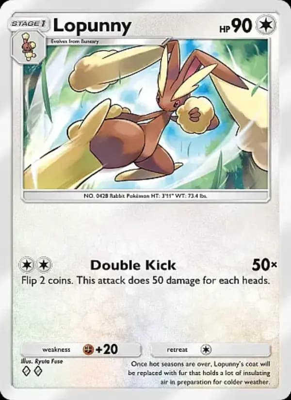 Lopunny, carta 063 de Crimson Blaze