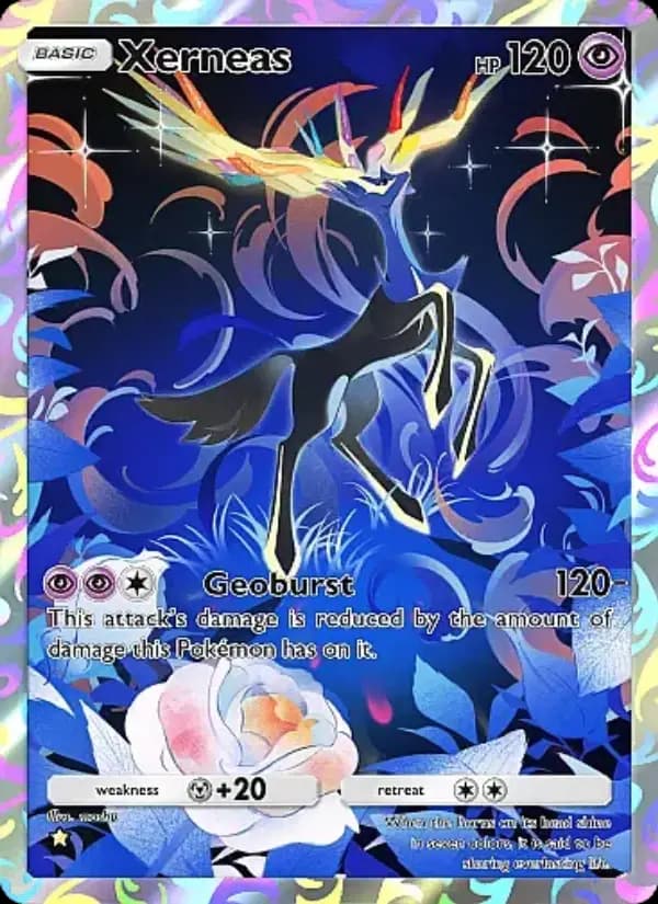 Xerneas, carta 073 de Crimson Blaze