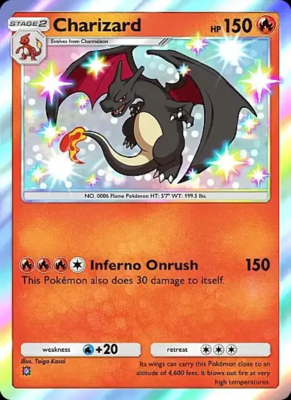 Charizard, carta 091 de Crimson Blaze