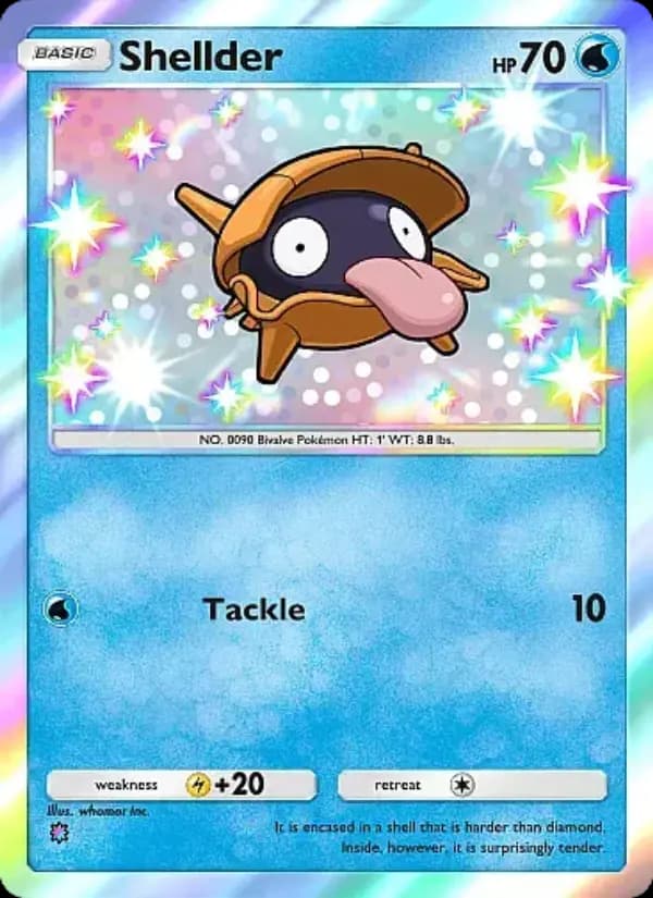 Shellder, carta 092 de Crimson Blaze