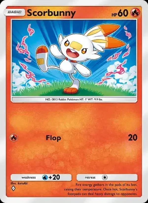 Scorbunny, carta 024 de Fantastical Parade