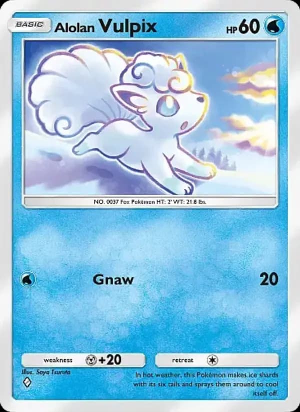 Alolan Vulpix, carta 028 de Fantastical Parade