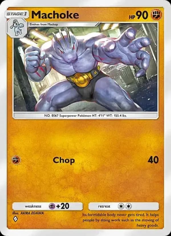 Machoke, carta 080 de Fantastical Parade