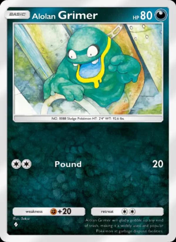 Alolan Grimer, carta 096 de Fantastical Parade