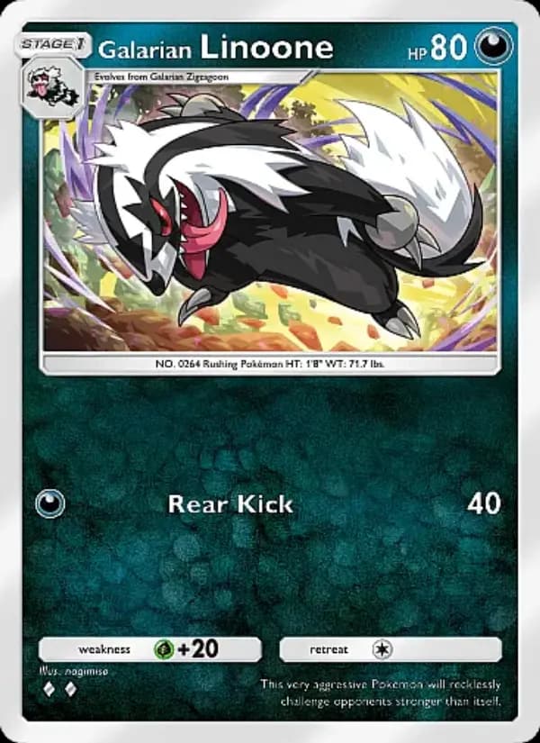 Galarian Linoone, carta 099 de Fantastical Parade