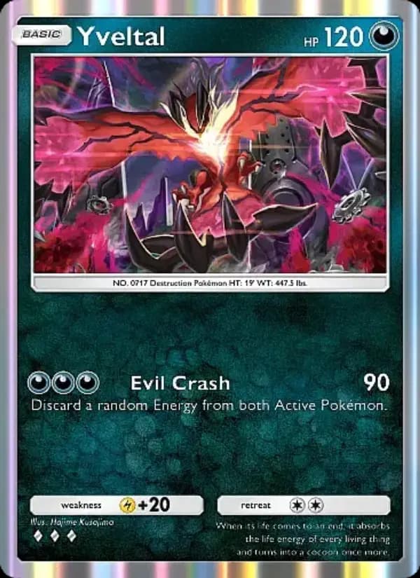 Yveltal, carta 108 de Fantastical Parade