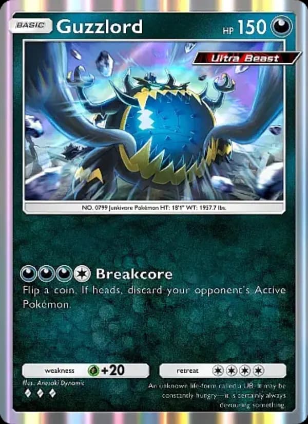Guzzlord, carta 109 de Fantastical Parade