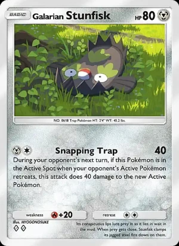 Galarian Stunfisk, carta 117 de Fantastical Parade
