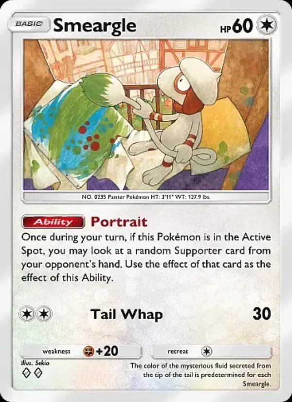 Smeargle, carta 130 de Fantastical Parade