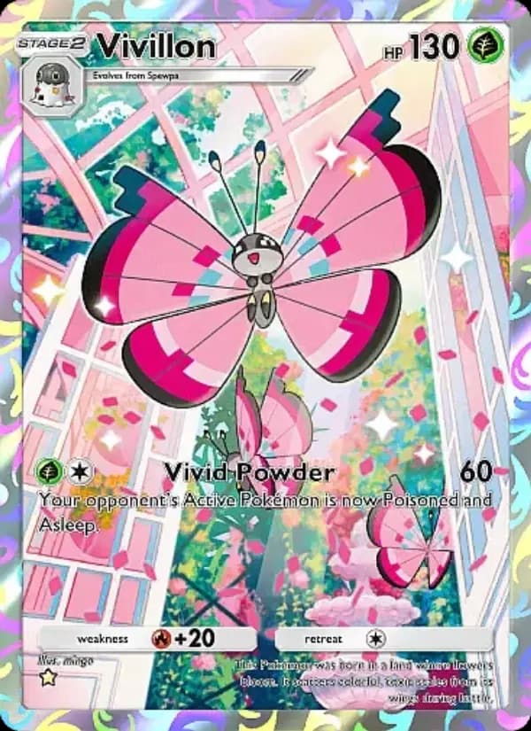 Vivillon, carta 158 de Fantastical Parade