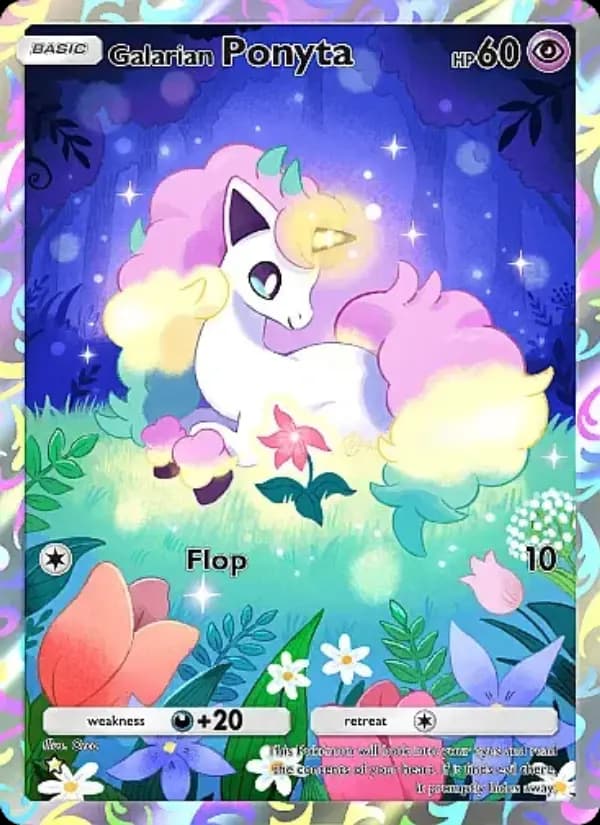 Galarian Ponyta, carta 167 de Fantastical Parade