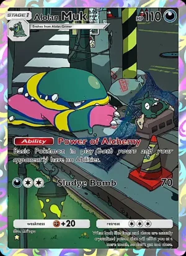 Alolan Muk, carta 173 de Fantastical Parade