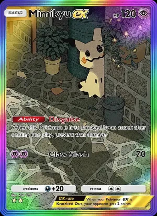 Mimikyu ex, carta 199 de Fantastical Parade
