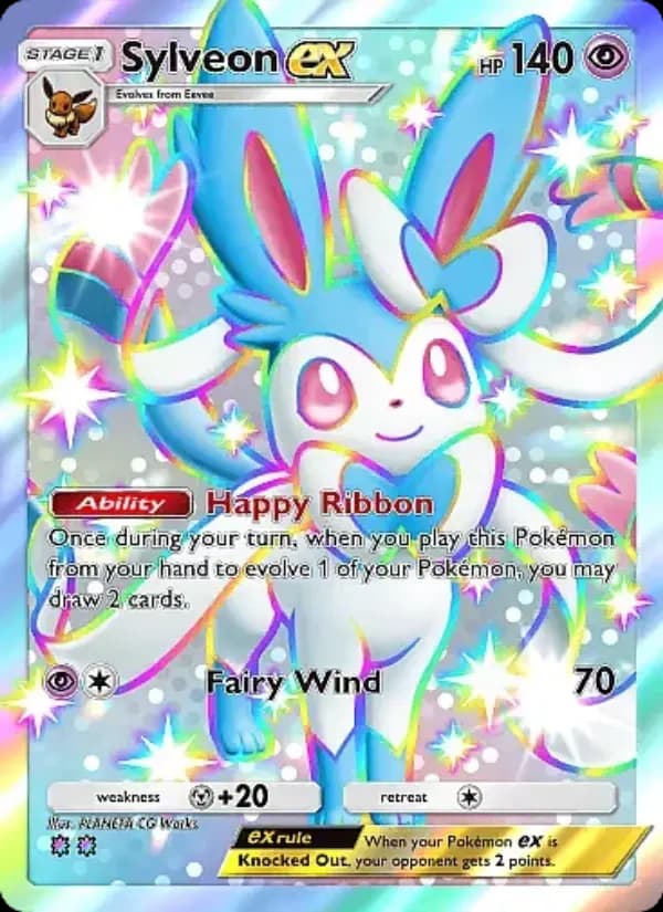 Sylveon ex, carta 229 de Fantastical Parade