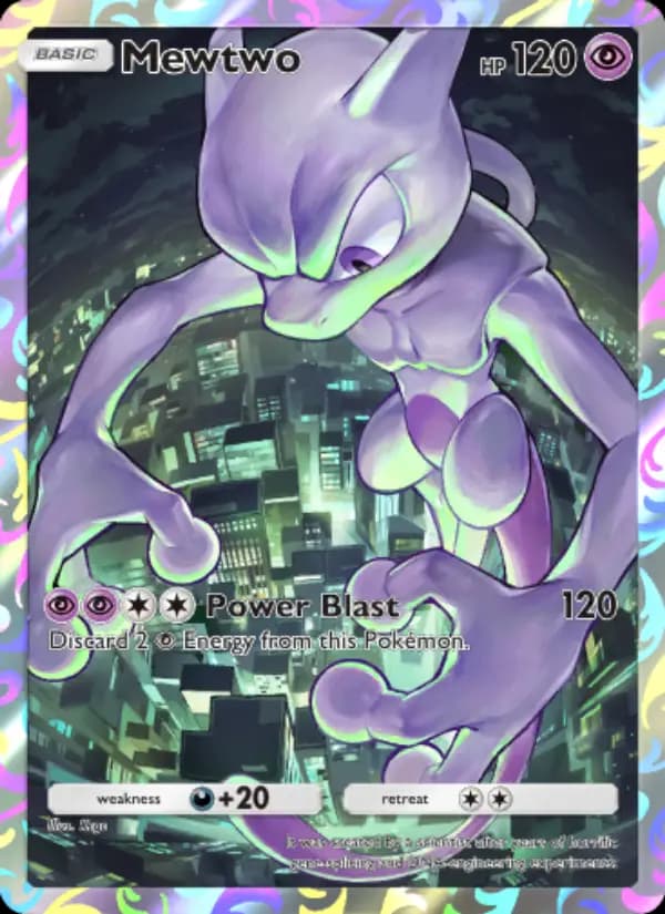 Mewtwo, carta 010 de Promos-A
