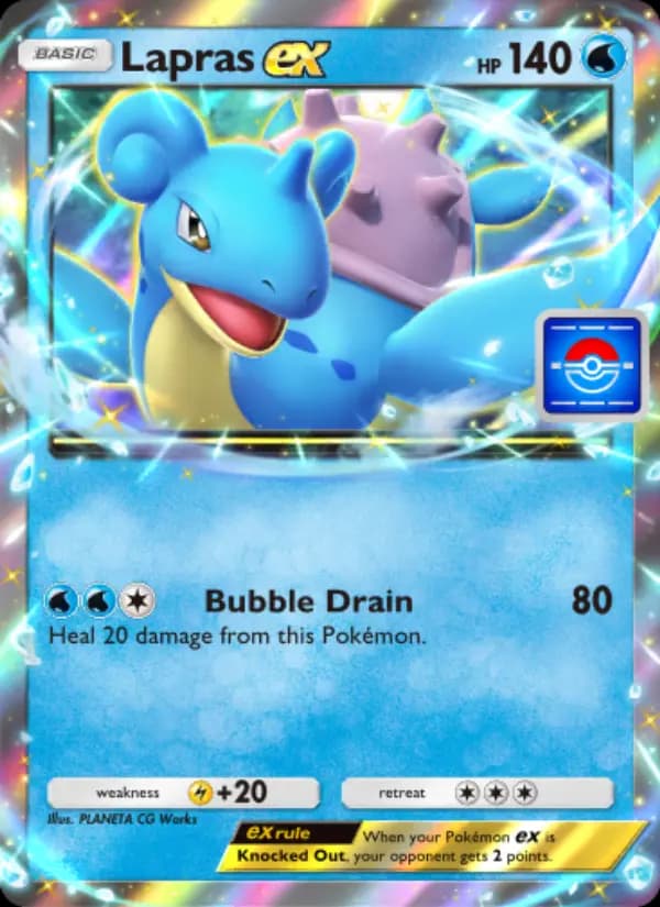 Lapras ex, carta 014 de Promos-A