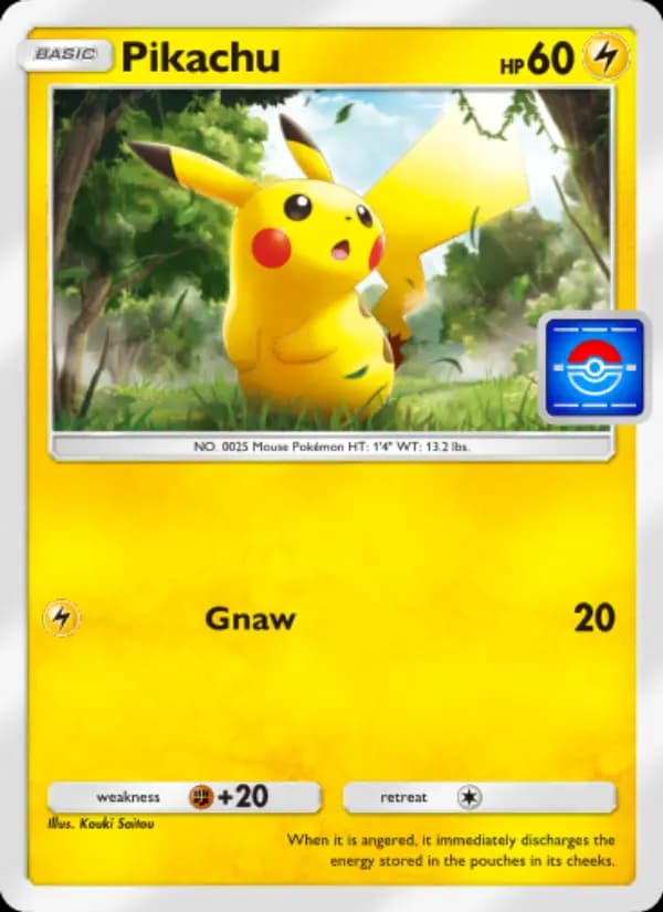 Pikachu, carta 015 de Promos-A