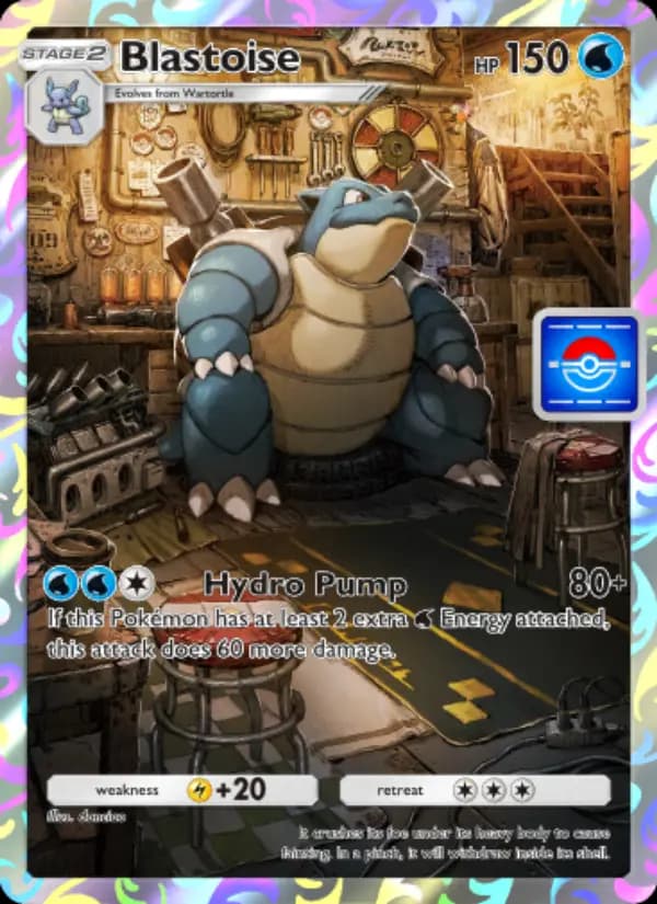 Blastoise, carta 029 de Promos-A