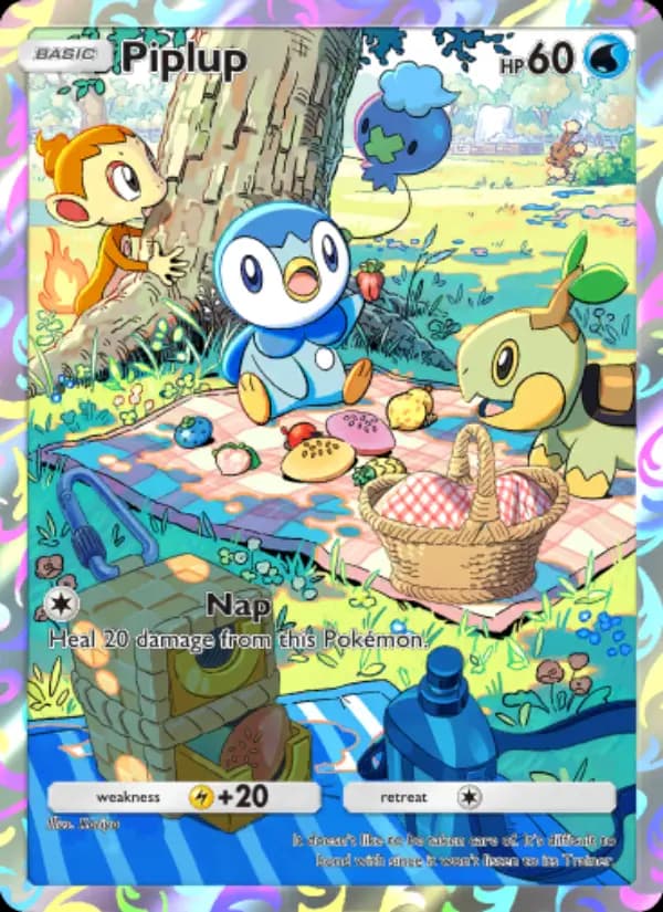 Piplup, carta 034 de Promos-A