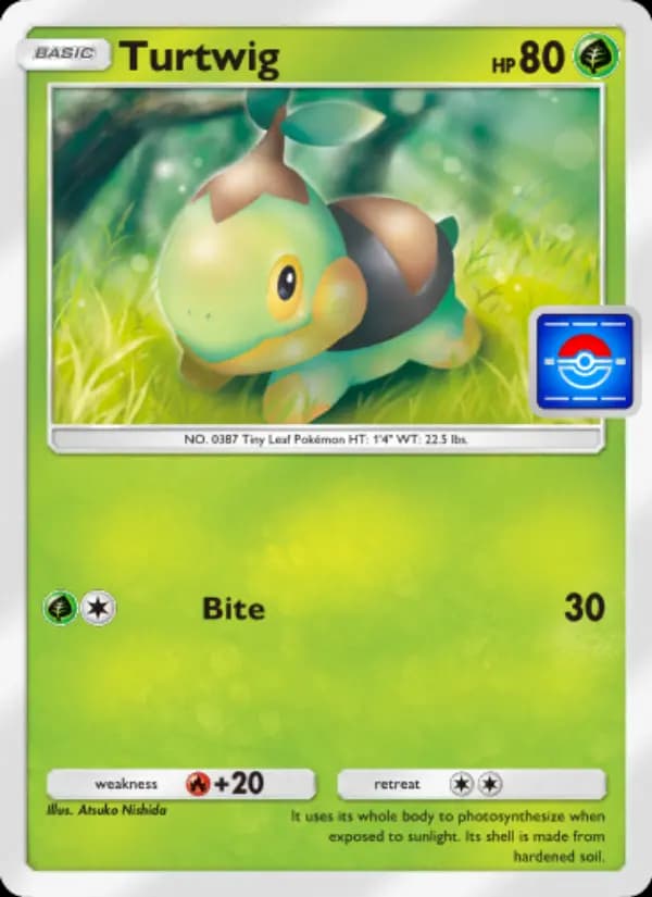Turtwig, carta 035 de Promos-A
