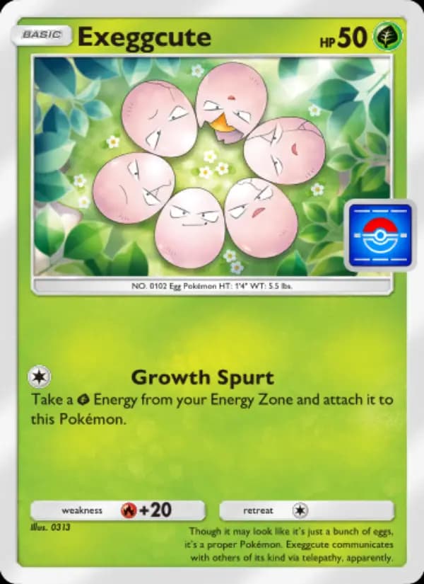 Exeggcute, carta 060 de Promos-A