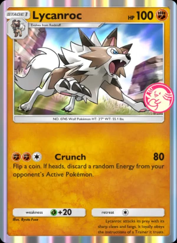 Lycanroc, carta 068 de Promos-A