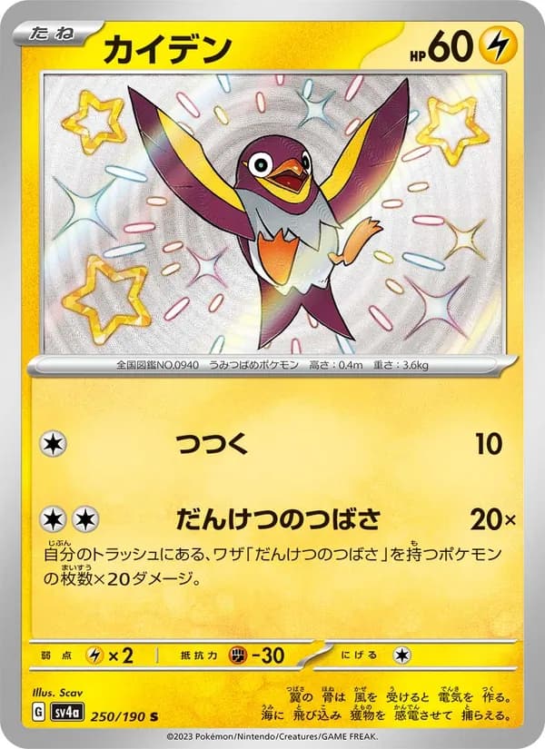 カイデン, carta 250 de レイジングサーフ