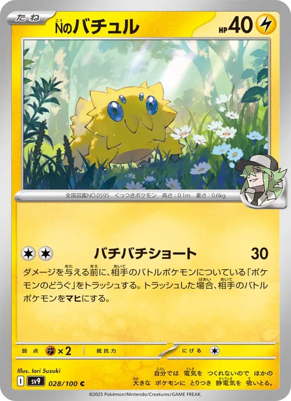 Nのバチュル, carta 028 de バトルパートナーズ