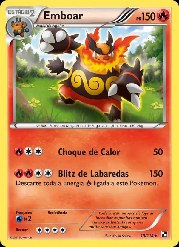 Emboar, carta 19 de Black & White