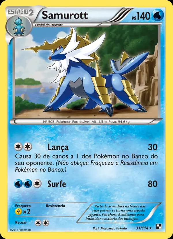 Samurott, carta 31 de Black & White