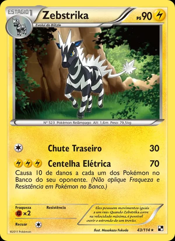 Zebstrika, carta 43 de Black & White
