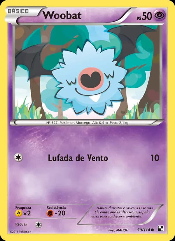 Woobat, carta 50 de Black & White