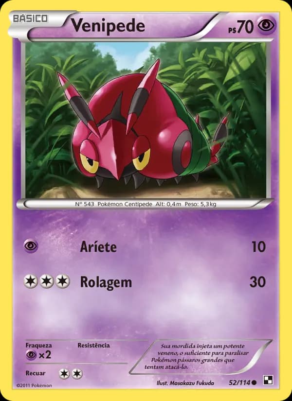 Venipede, carta 52 de Black & White