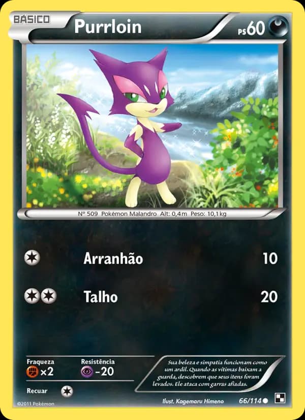 Purrloin, carta 66 de Black & White