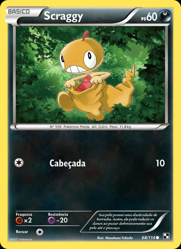 Scraggy, carta 68 de Black & White