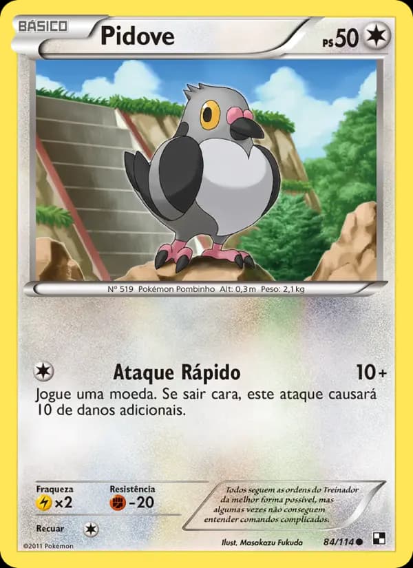 Pidove, carta 84 de Black & White