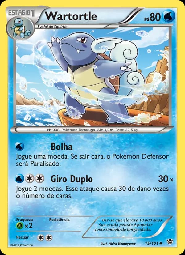 Wartortle, carta 15 de Explosão de Plasma