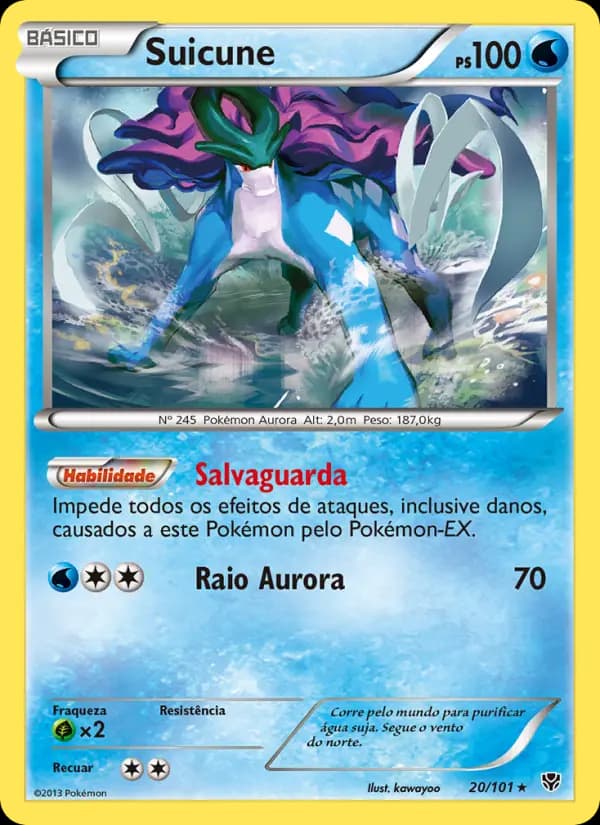 Suicune, carta 20 de Explosão de Plasma