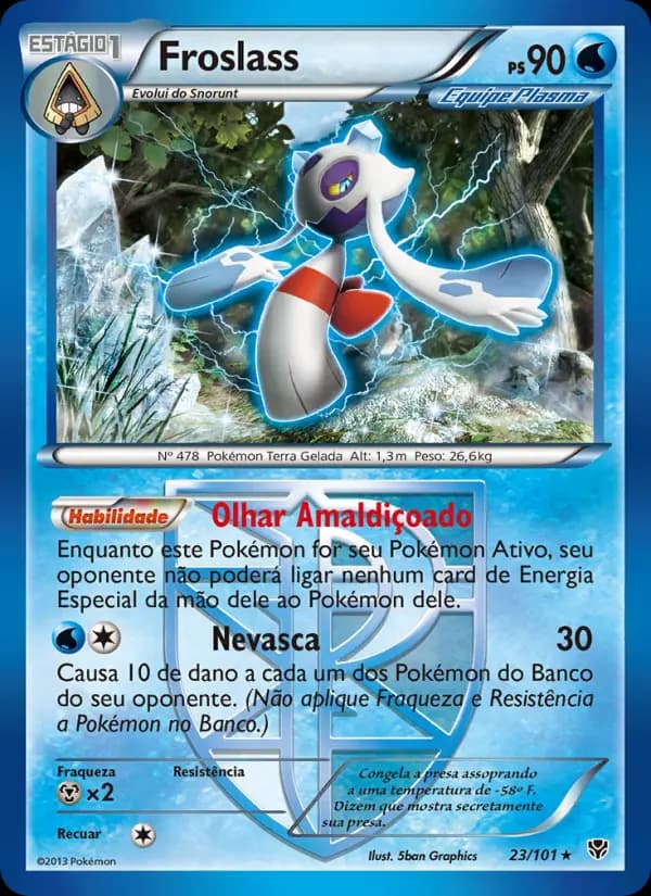 Froslass, carta 23 de Explosão de Plasma